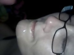 Brunette Facial Handjob Orgasm 
